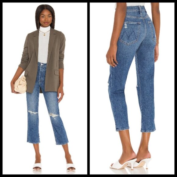 💕MOTHER SUPERIOR💕 Tomcat Jeans Playing With Scissors Cropped Straight Leg 28 - Picture 8 of 16